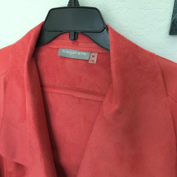 NWT Bagatelle Faux Leather/Suede Moto Jacket Sz M - Picture 2 of 6